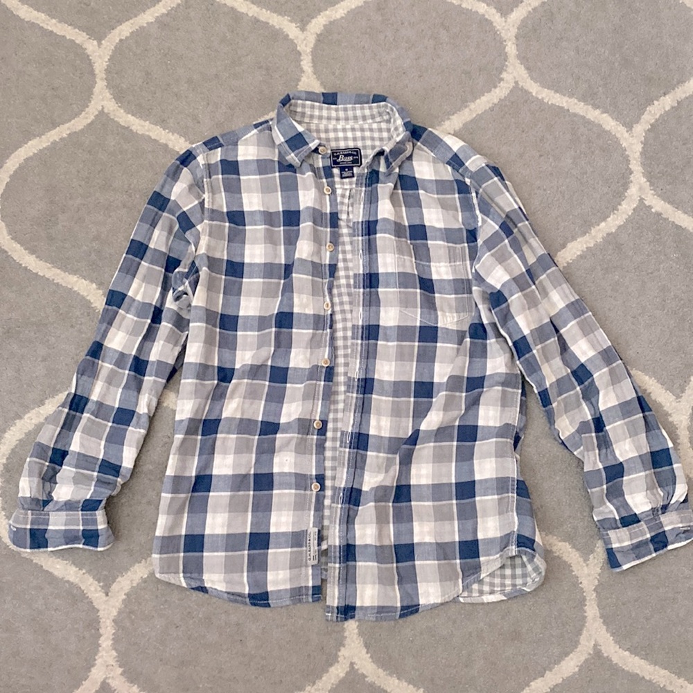 G.H. Bass & Co. Men's Flannel Long Sleeve Button Down Shirt